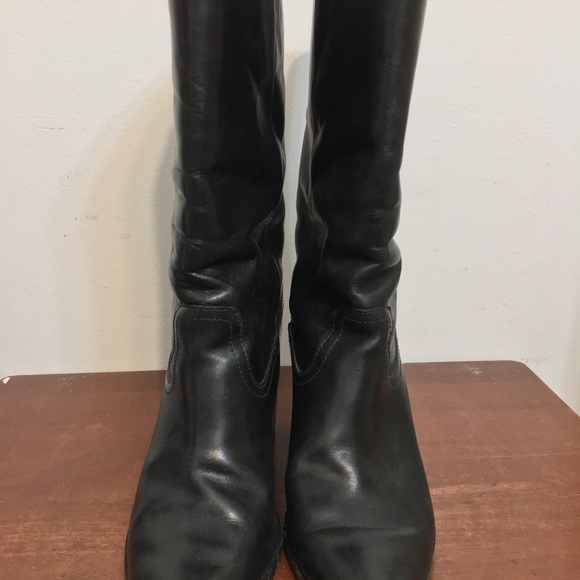 Frye Flynn Leather mid-Calf Pull-on-Boots. Size 8m - Picture 6 of 16